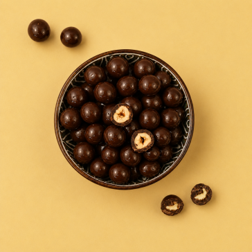 Chocolade hazelnoten (puur)