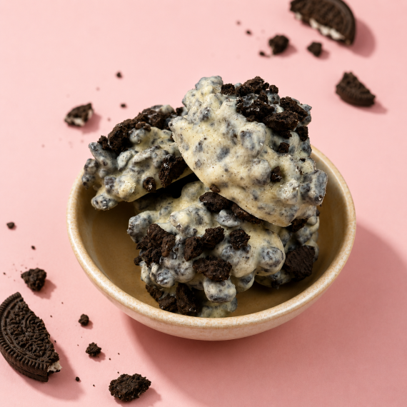 Witte chocolade oreo rotsjes