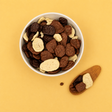Chocolade bananenchips 