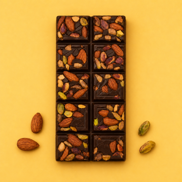 Chocoladereep pistache & amandel (puur)