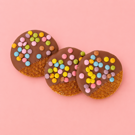 Stroopwafel choco smarties