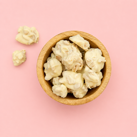 Pindarotsjes witte chocolade
