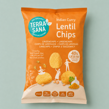 Linzen chips Indian curry bio