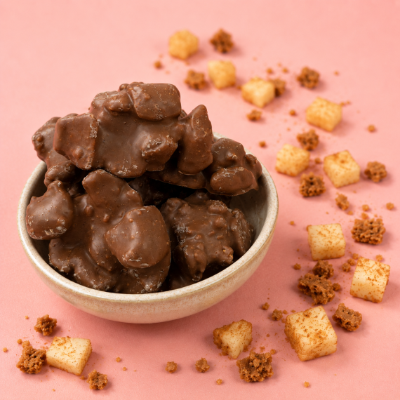 Melkchocolade appel kaneel rotsjes