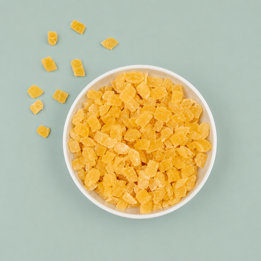 Ananas blokjes gezoet