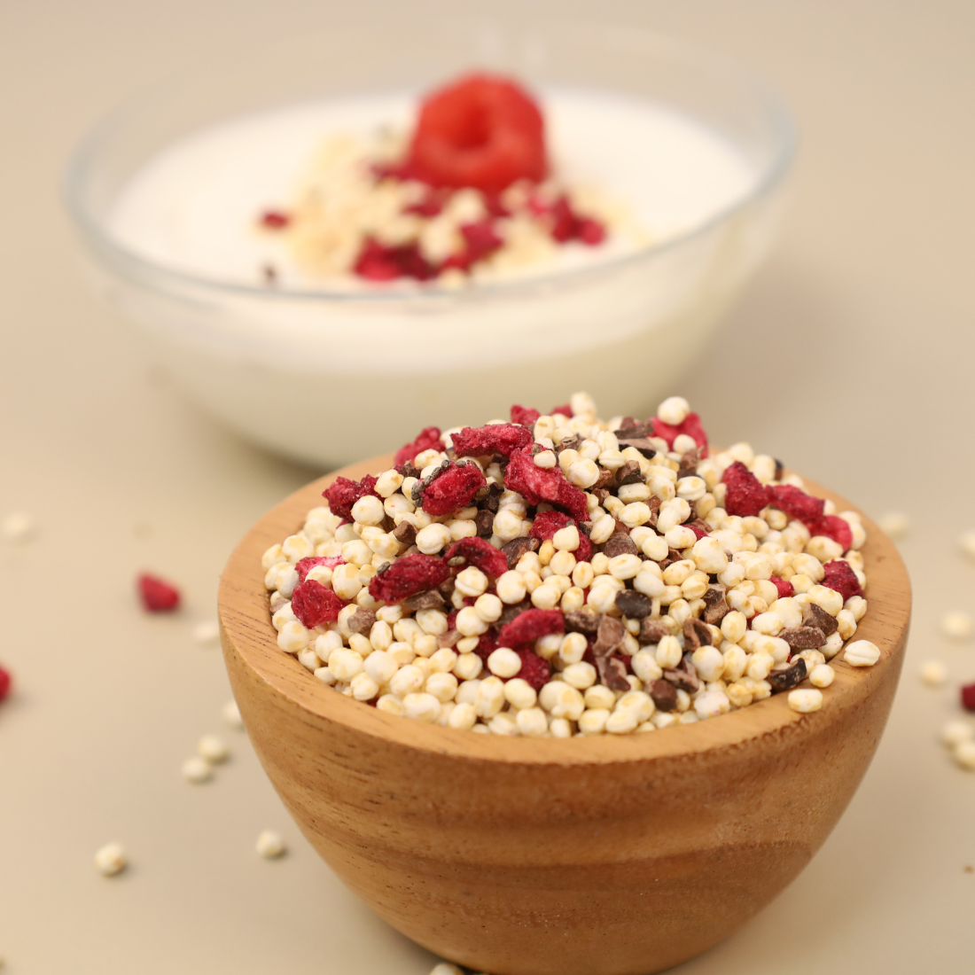 Pomegranate & cacao topping