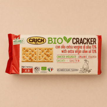 Biologische crackers met olijfolie & zeezout