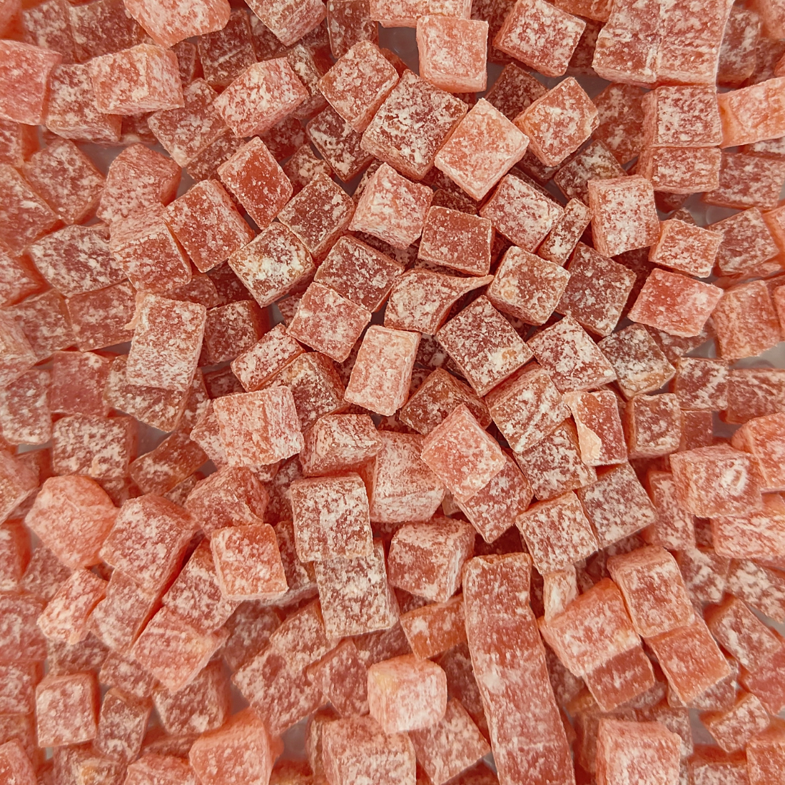 Gedroogde aardbei blokjes 